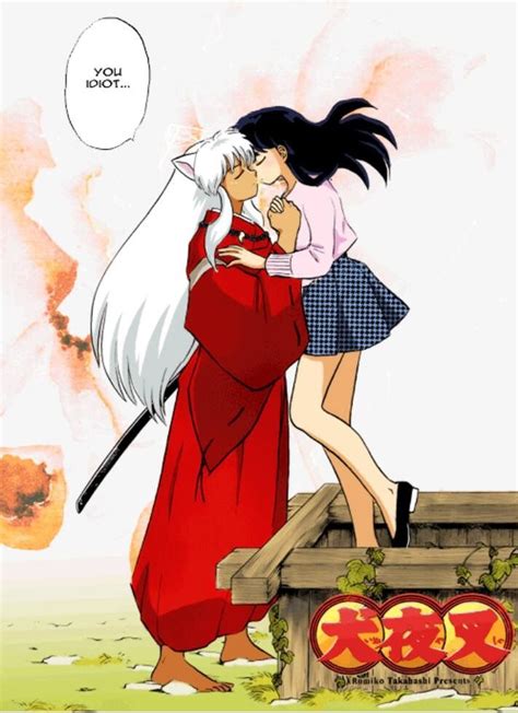 inuyasha and kagome|inuyasha and kagome kissing.